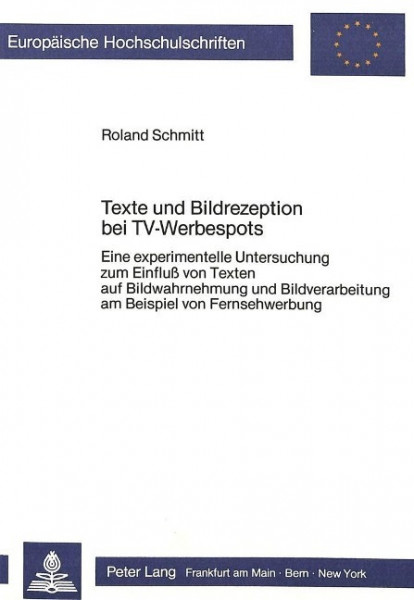Texte und Bildrezeption bei TV-Werbespots