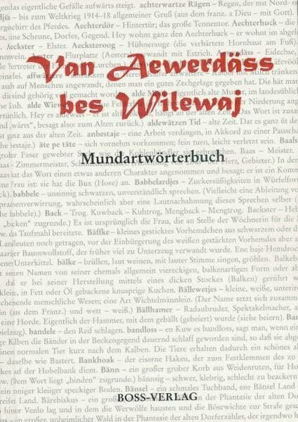 Van Aewerdäss bes Wilewaj: Mundartwörterbuch