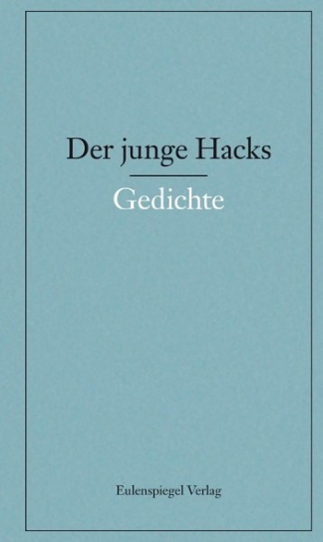 Der junge Hacks 1