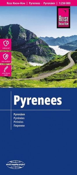 Reise Know-How Landkarte Pyrenäen 1 : 250 000