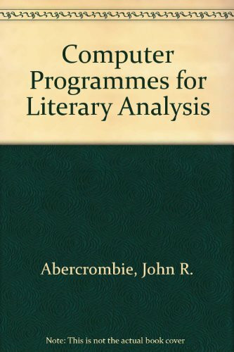 Computer Programs for Literary Analysis