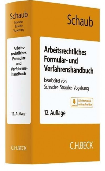 Arbeitsrechtliches Formular- und Verfahrenshandbuch