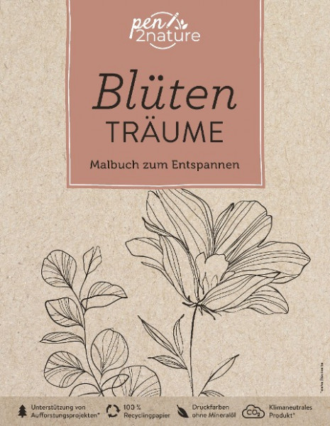 Blütenträume . Malbuch zum Entspannen (für Erwachsene)