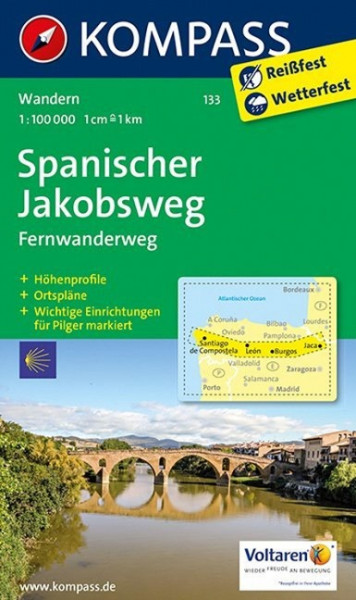 Spanischer Jakobsweg 1 : 100 000