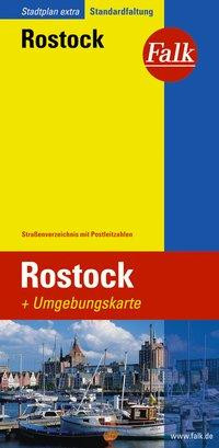 Falk Stadtplan Extra Standardfaltung Rostock 1:20 000