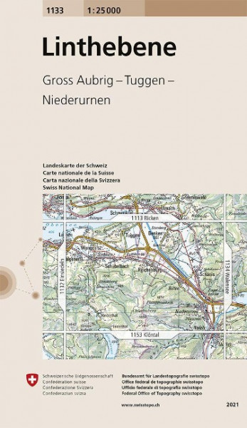 Swisstopo 1 : 25 000 Linthebene