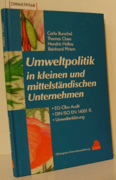 Umweltpolitik in kleinen und mittelständischen Unternehmen: EG-Öko-Audit, DIN ISO EN 14001 ff., Umwelterklärung: EG-Öko-Audit - ISO 14000 - Umwelterklärung