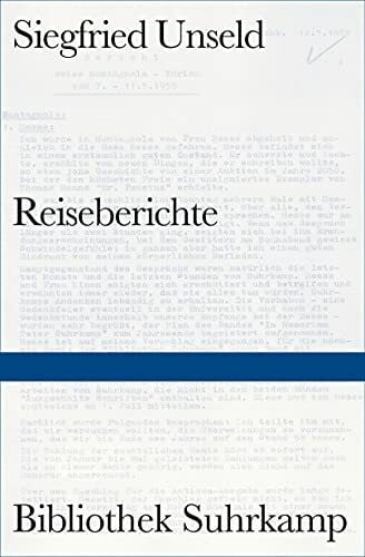 Reiseberichte (Bibliothek Suhrkamp)