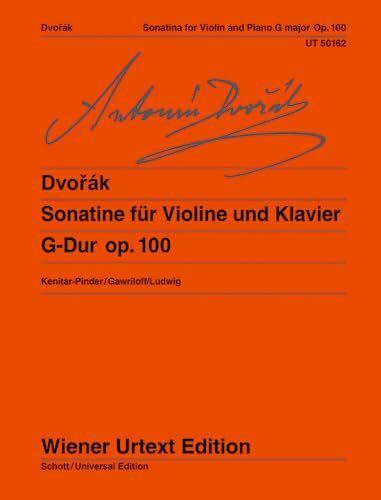 Sonatine G-Dur: Nach Skizzen, Autograf und Erstdruck. op. 100. Violine und Klavier. (Wiener Urtext Edition)