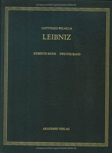 Mathematische Schriften 1672 - 1676. Algebra (2. Teil)