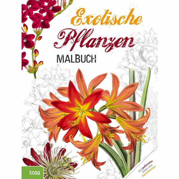 Exotische Pflanzen Malbuch für Erwachsene