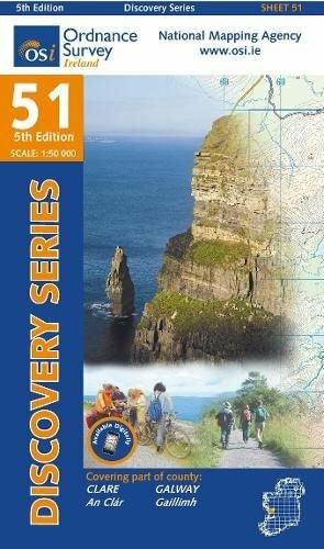 Irish Discovery Series 51. Clare, Galway 1 : 50 000