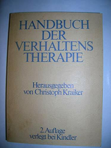 Handbuch der Verhaltenstherapie