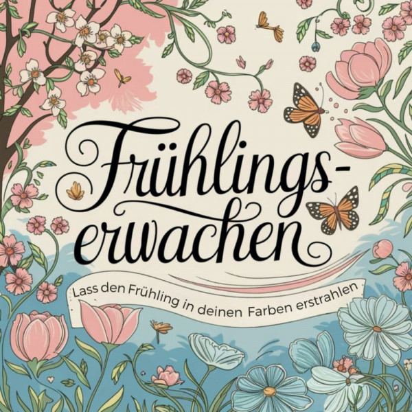 Frühlingserwachen, lass den Frühling in deinen Farben erstrahlen: 50 blühende Muster für kreative Entspannung und innere Ruhe, ein Ausmalbuch für Erwachsene