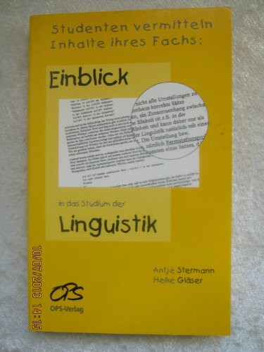 Einblick in das Studium der Linguistik. Studenten vermitteln Inhalte ihres Fachs