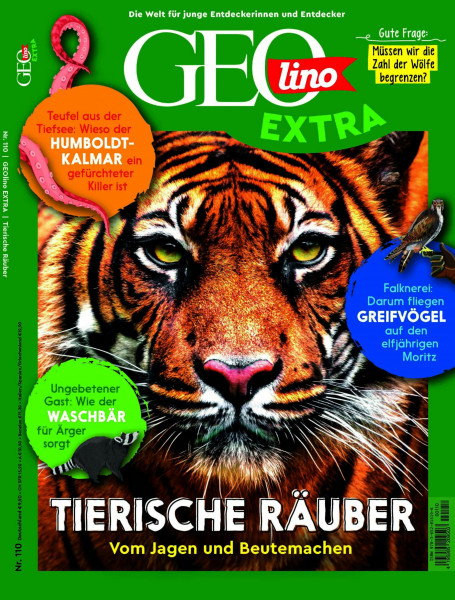 GEOlino Extra / GEOlino extra 110/2025 - Tierische Räuber: Monothematisches Themenheft für kleine Abenteurer