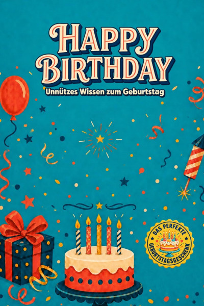 HAPPY BIRTHDAY: Unnützes Wissen zum Geburtstag: Lustiges Geschenkbuch | Geschenk Geburtstag | Kuriose Fakten | Geburtstagswissen | Geschenk für Männer und Frauen