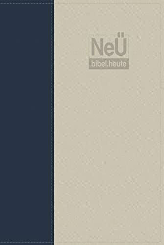 NeÜ bibel.heute Taschenausgabe: Kunstleder zweifarbig blau/grau