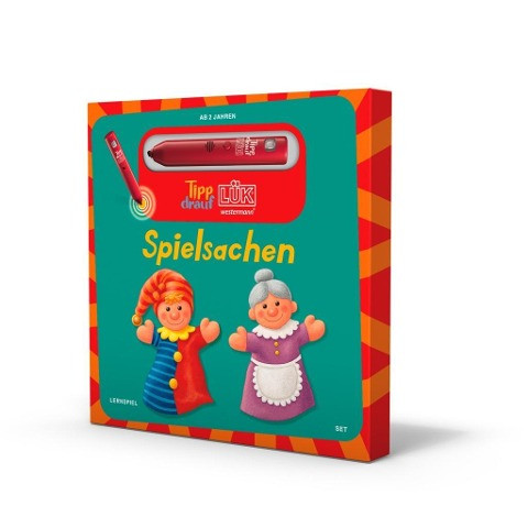 Tipp-drauf-LÜK. Bilderbuch Spielsachen + Stift