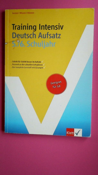 Training Intensiv Deutsch Aufsatz. 5./6. Schuljahr