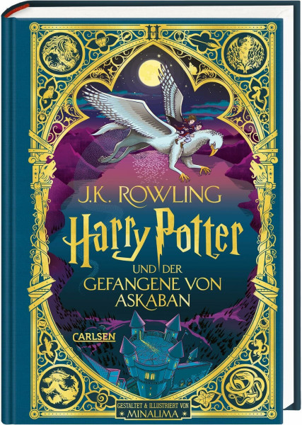 Harry Potter und der Gefangene von Askaban (Papierkunst-Edition mit 3D-Aufklapp-Elementen 3): Farbig illustrierte Schmuckausgabe mit Goldprägung und Pop-Up-Elementen