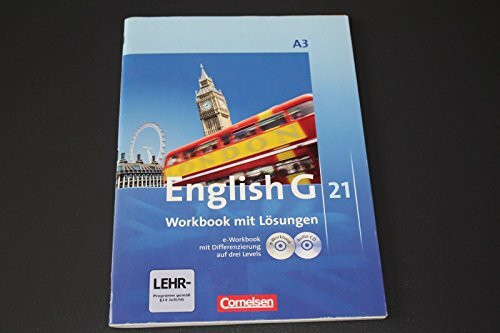 English G 21, Band A3, Workbook mit Lösungen, e-Workbook & Audio-CD