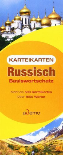 Karteikarten Basiswortschatz Russisch: (1.Auflage): Mehr als 500 Karteikarten. Über 1500 Wörter.