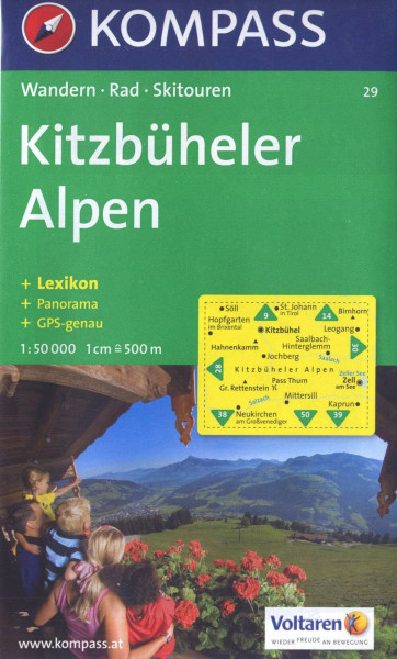 Kitzbüheler Alpen: Wandern / Rad / Skitouren. Mit Panorama. GPS-genau. 1:50.000