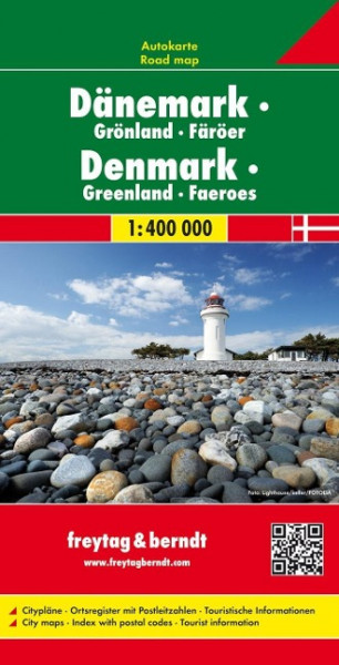 Dänemark, Grönland, Färöer 1 : 400 000. Autokarte