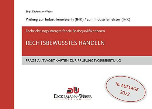 Industriemeister - Frage-Antwort-Karten: Rechtsbewusstes Handeln