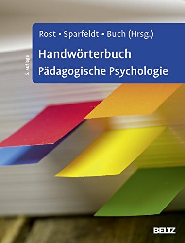 Handwörterbuch Pädagogische Psychologie Handwörterbuch Pädagogische Psychologie