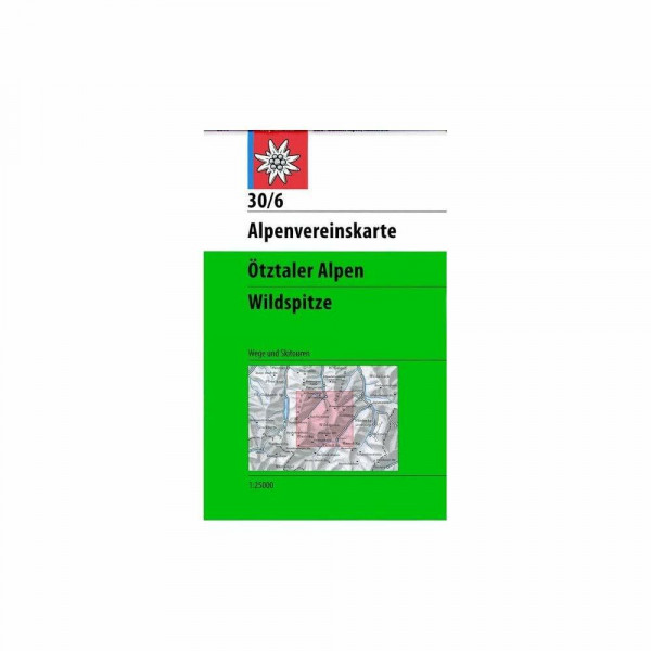 Ötztaler Alpen, Wildspitze: Wege und Skitouren - Topographische Karte 1:25.000 (Alpenvereinskarten)
