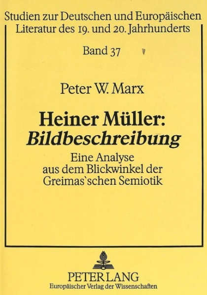 Heiner Müller: Bildbeschreibung