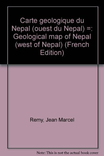 Carte geologique de l'ouest du nepal/himalaya