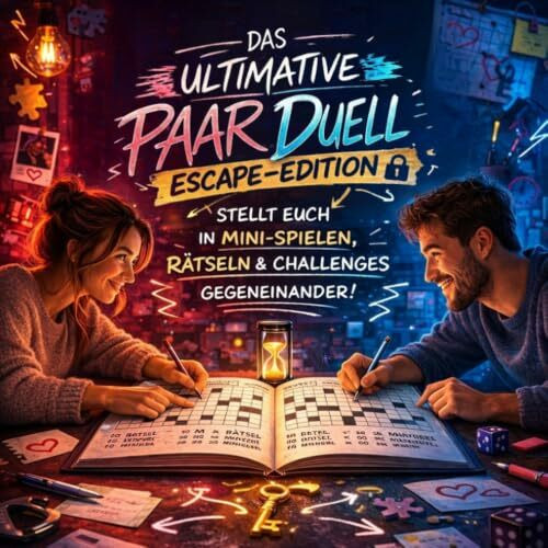 Das ultimative Paar Duell – Escape-Edition: Die spannende Couple Challenge für eure Date Night – Stellt euch in Minispielen, Rätseln & Challenges gegeneinander! Perfektes Geschenk zum Jahrestag