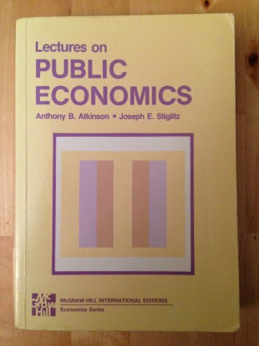 Lectures On Public Economics