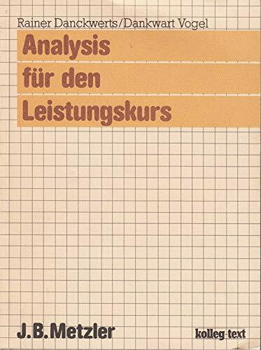 Analysis für den Leistungskurs. Schülerbuch