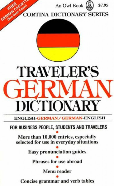 Traveler's German Dictionary: English-German/German-English (Cortina Dictionary)
