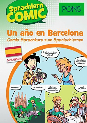 PONS Sprachlern-Comic Spanisch - Un año en Barcelona. Comic-Sprachkurs zum Spanisch lernen