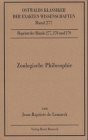 Zoologische Philosophie: Teil 1-3