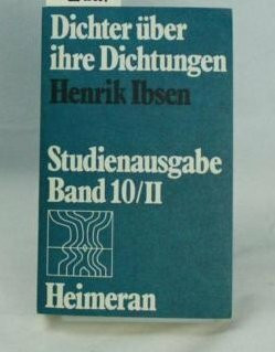 Dichtungen über ihre Dichtungen, Studienausgabe Band 10/I und 10/II; zwei (2) Bände;