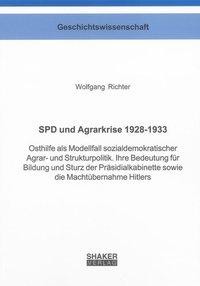 SPD und Agrarkrise 1928-1933