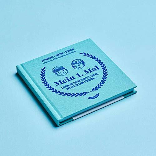 Stratier Mein 1. Mal | Die wunderbaren Jahre unserer Kinder | hellblaues ERINNERUNGS-TAGEBUCH für all deine 1. MALE | 15x15 cm, 108 Seiten, Leinen-Hardcover, Deutsch (Wunderbare Jahre)