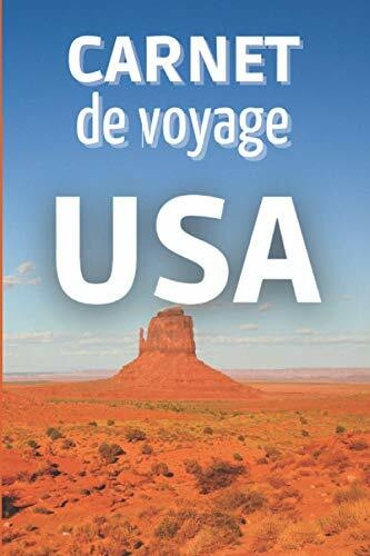 carnet de voyage USA: journal de voyages états-unis | cadeau pour voyageur en Amérique | livre de souvenirs à compléter