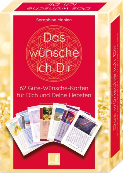 62 Gute Wünsche Karten | Das wünsche ich Dir | Achtsamkeitskarten | Orakelkarten | Impulskarten | Geschenkidee