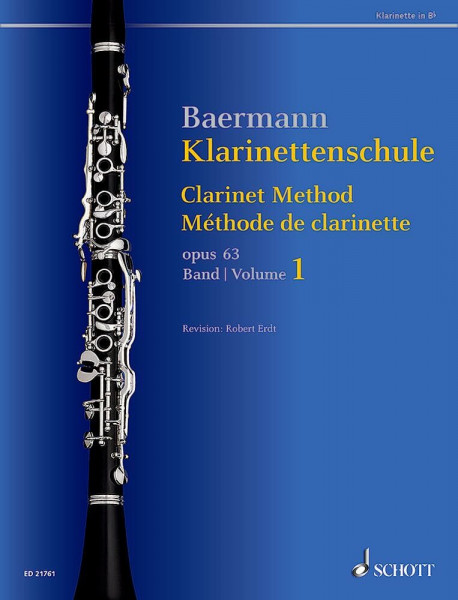 Klarinettenschule: Band 1: No. 1-33. op. 63. Klarinette in B. (Baermann - Klarinettenschule, Band 1)