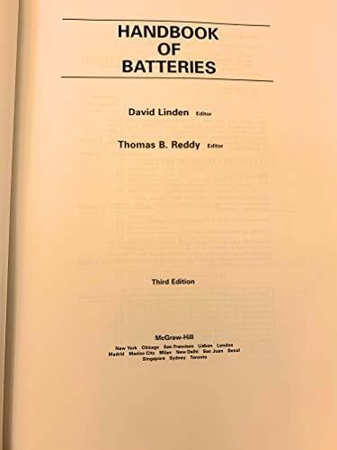 Handbook of Batteries (McGraw-Hill Handbooks)