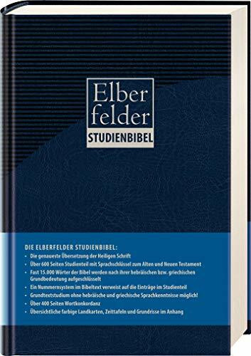 Elberfelder Studienbibel, Kunstleder, mit Sprachschlüssel und Handkonkordanz (Elberfelder Bibel)