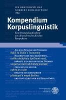 Kompendium Korpuslinguistik - Kratochv?lov?, Iva