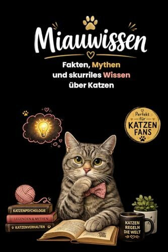 Miauwissen - Fakten, Mythen und skuriles Wissen über Katzen: Smart Edition – Unnützes Wissen über Katzen, Katzenwissen & Fakten: Geschenk zum ... | Katzenbuch | Katzengeschenk| Katzenwissen